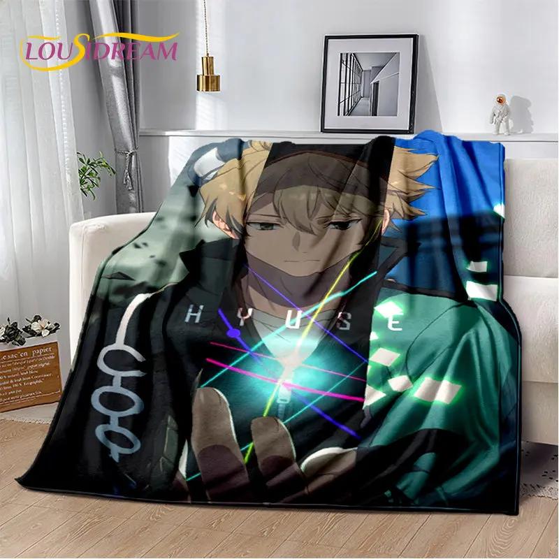 World Trigger Anime Kreskówka Miękki Pluszowy Koc, Koc Flanelowy Koc Narzuta na Salon Sypialnię Łóżko Sofa Piknik Cove Dzieci
