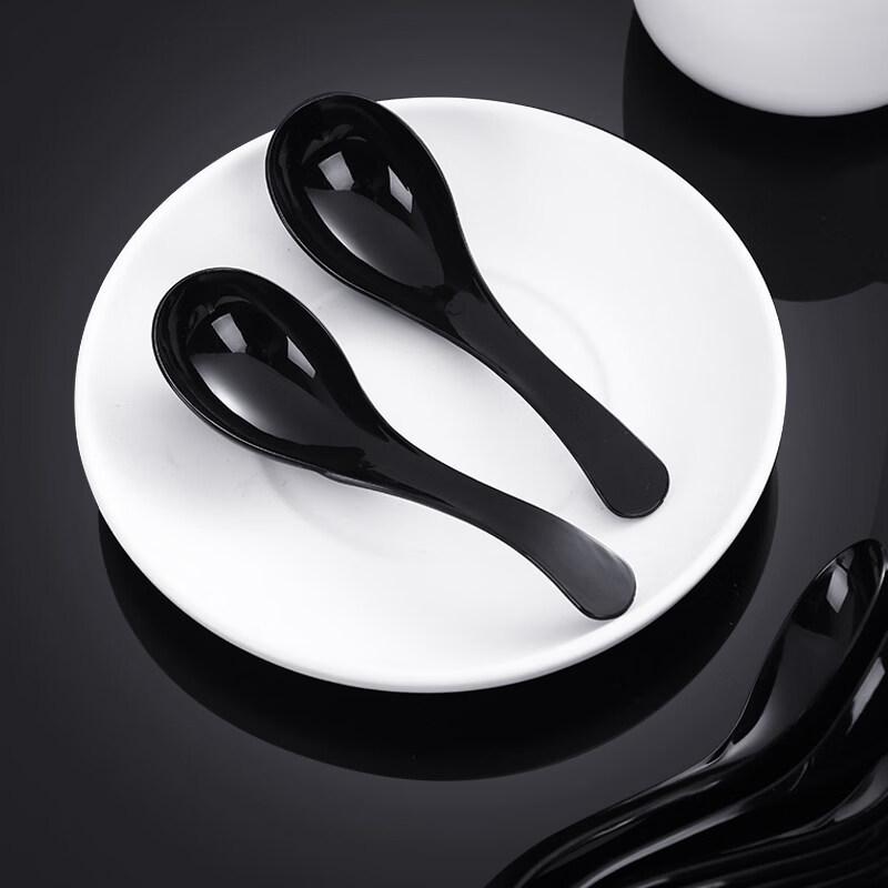 KASHICONG Disposable Hard Plastic Spoons