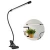 LED Verstellbare Clip Leselampe Kalt Warm Helligkeit Licht Schwarz Einrohr USB Betrieben