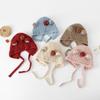 Breathable Toddler's Plush Knitted Hat Cute Kids Ear Protection Hat  Outdoor Activities