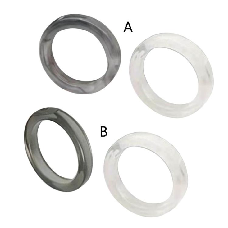 2 Stück bunte Acrylringe für Frauen, dünne runde Ringe, transparent, stapelbar, Bandringe, Geburtstagsdekoration, Geschenke