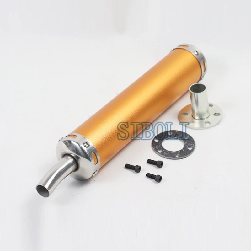 20mm inlet 280mm Universal Motorcycle Exhaust Muffler Pipe For ATV Street Scooter Motocross Escape Moto 50cc 125CC