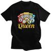Custom Bingo Queen T Shirt Men Pure Cotton T-shirt Tees Fashion Tshirt - Men's Summer Cotton Graphic Tee