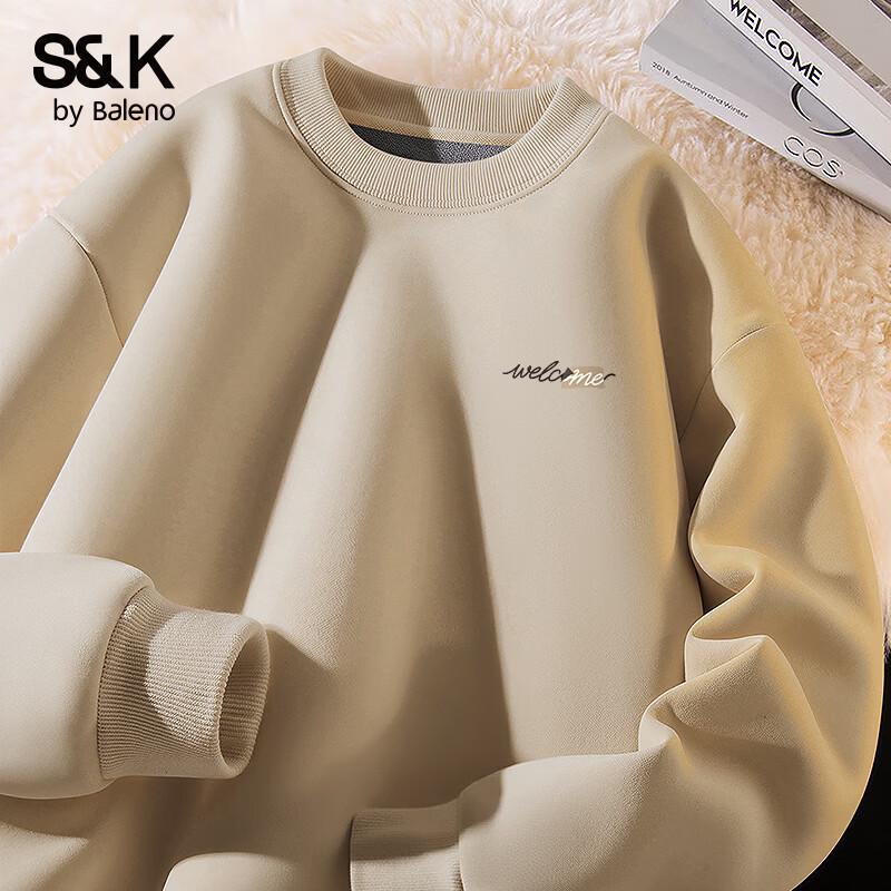 Baleno Men s S&K Series Loose Fit Fleece-Lined Crewneck Sweatshirt 3XL