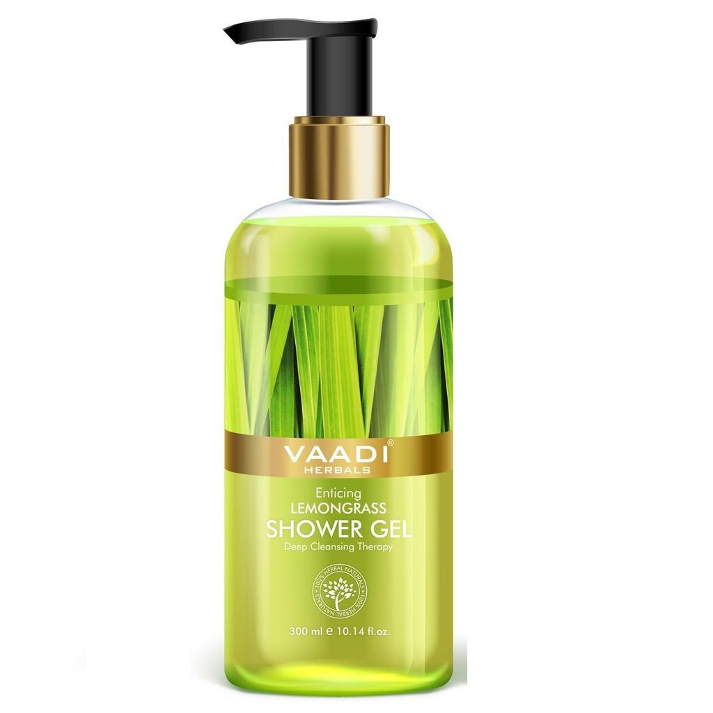 @ Vaadi Herbals Enticing Lemongrass Shower Gel 300ml UKZQ87 50%off
