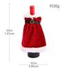 Creative Christmas Wine Bottle Set Golden Velvet Dress Wine Bottle Covers Sleeve Santa Snowman Xmas New Year Dinner Table Decor