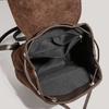 JIAERDI Hot Girls Brown Mini Backpack Women New Retro Versatile Suede Chic Y2k Backpacks Female Vintage Casual Mochila Aesthetic