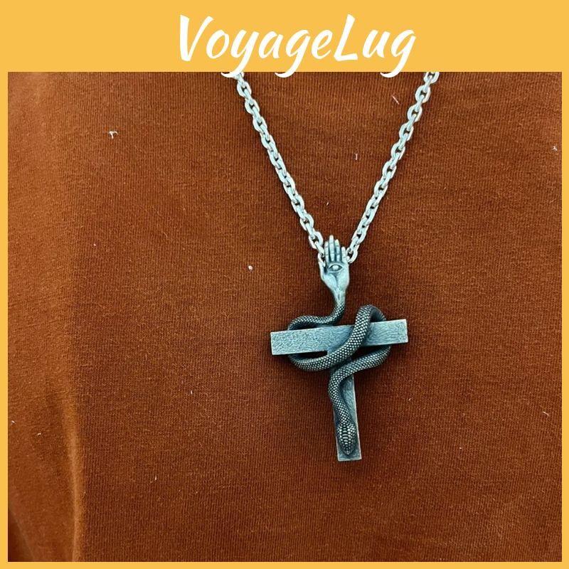 Snake Theme Retro Necklace Alloy Material Trendy Youth Gift Teens Decoration