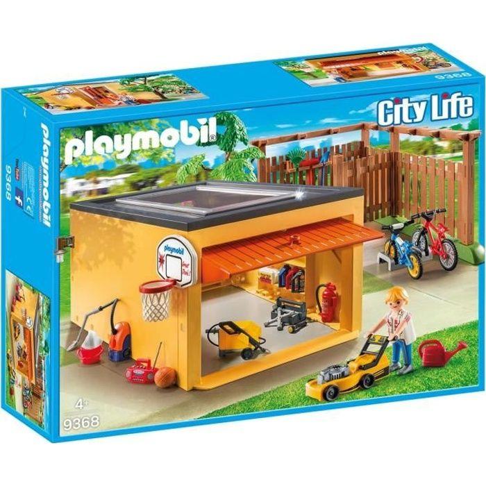 Garáž s místy pro kola - PLAYMOBIL - City Life - Hmotnost 1,2 kg - Od 4 let - Pro holky i kluky