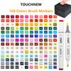 TOUCHNEW Alcohol Markers Soft Brush,Dual Tip Fine&Chisel / Brush&Chisel Art Markers Set for Adult Artists Drawing Coloring
