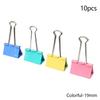 10pcs/lot Large Size Black Metal Binder Clips 15mm/19mm/25mm/32mm Notes Letter Paper Clip Filer Holder Clamp Binding Supplies