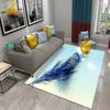 Colorful Feather Carpet for  Living Room Sofa Coffee Table Light Luxury Carpet Family Bedroom Bedside Rugs Bathroom Non-slip Rug