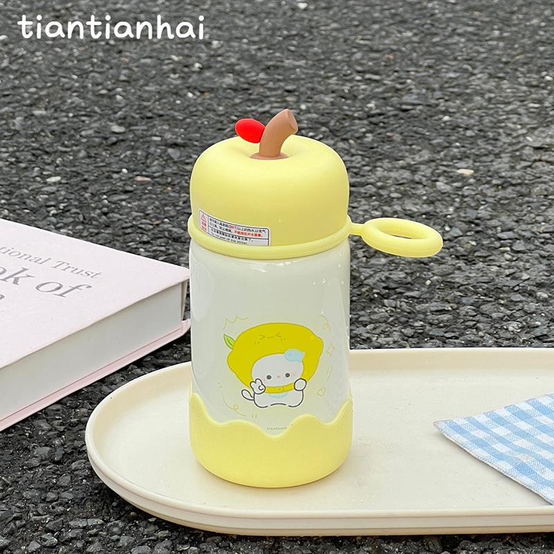 Cute Cartoon Mini Compact Cup Outdoor Portable Pocket Cup High Value Girls Thermos Cup School Essential Water Cup