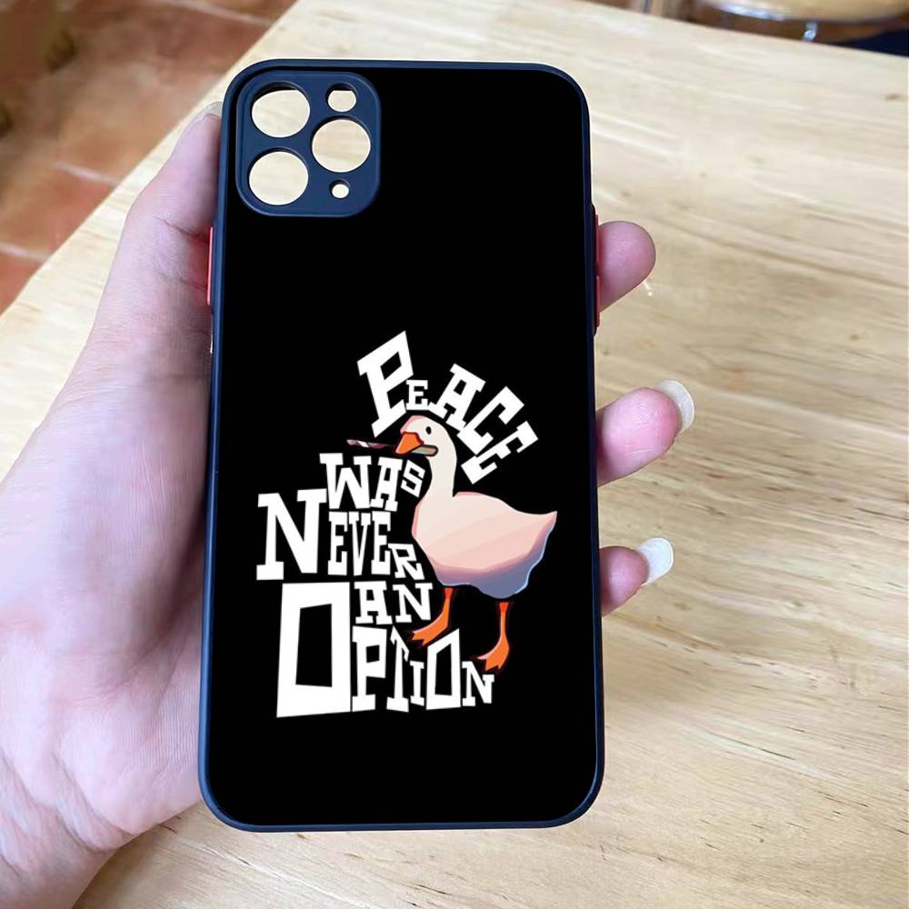 Cartoon Funny Duck Shockproof Matte Phone Case For IPhone 16 15 14 13 12 11 Pro Max X XS MAX Mini