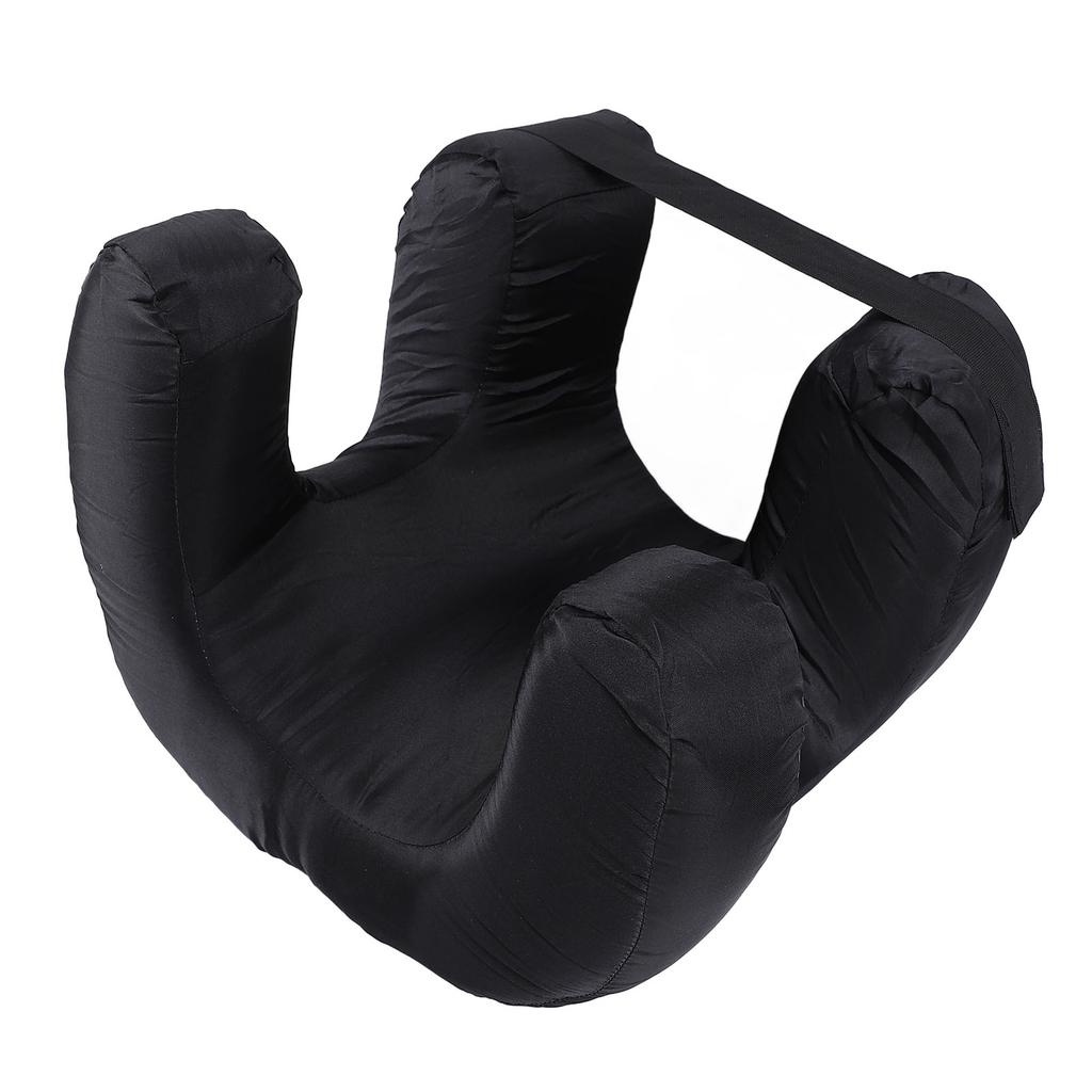 Face Down Pillow Memory Foam Sleeping Pillow Soft Comfortable Face Pillow for Home Travel Black
