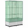 Vidaxl Raised Planter with Greenhouse, Rattan Look, 80X40X138 Cm