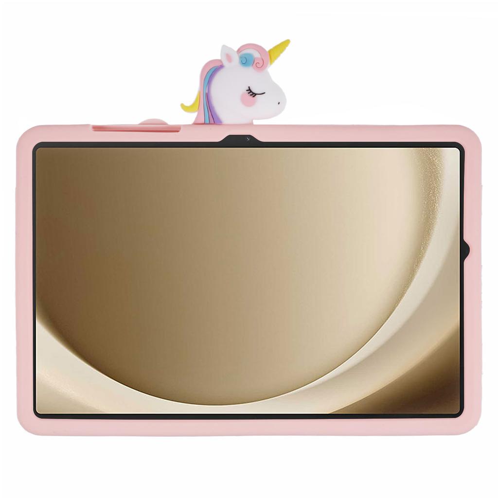 Für Samsung Galaxy Tab A9+ Silikonhülle Ständer Niedliches Pferd Tablet-Hülle