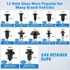240PCS Bumper Clips Set – Plastic Auto Body Fasteners & Push Rivets for Toyota, Ford, Honda & More