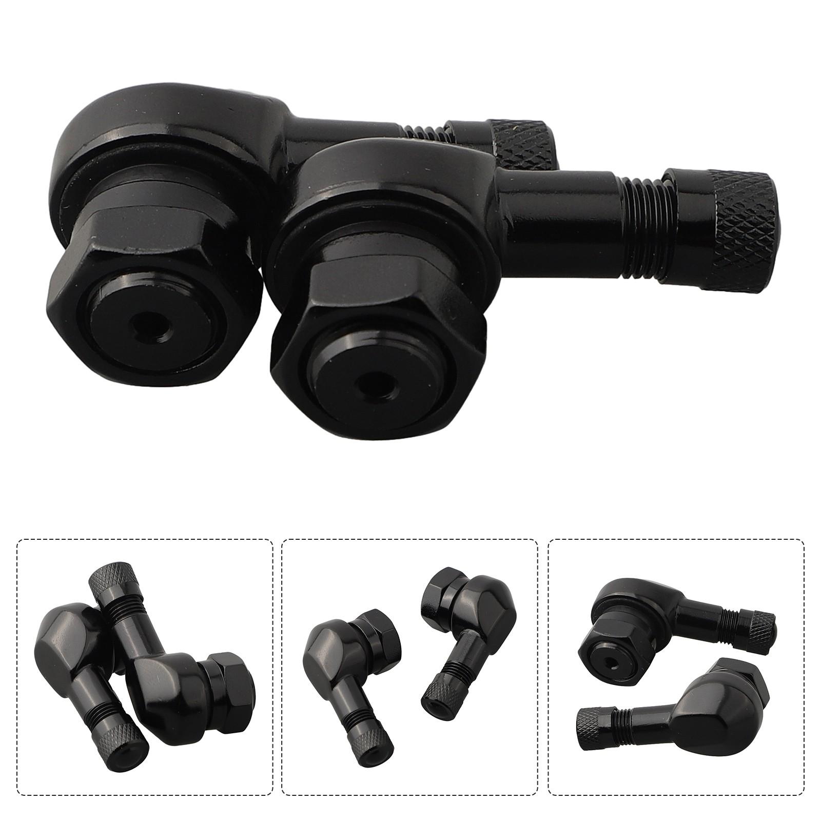 

2 шт., ЧПУ, мотоцикл, угол 90 градусов, шток шины, бескамерный клапан, алюминий чёрный