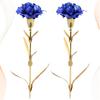 2Pcs Artificial Carnations Flowers 24K Luxurious Non Fading SturdyFlowers for Mother's Day Gifts Home Decor
