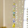 Crystal Spiral Wind Chime Prism Sun Light Catcher Rotating Hook Wind Spinner Pendants Home Nursery Garden Yard Hanging Decor