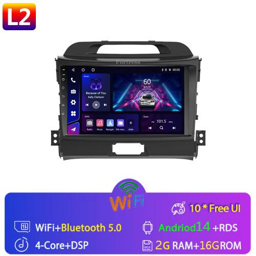 

Fortress 5G WIFI Android Auto Radio 2 din для KIA Sportage 3 2010-2016 автомобильный мультимедийный видеоплеер Autoradio Carplay 8 Core GPS