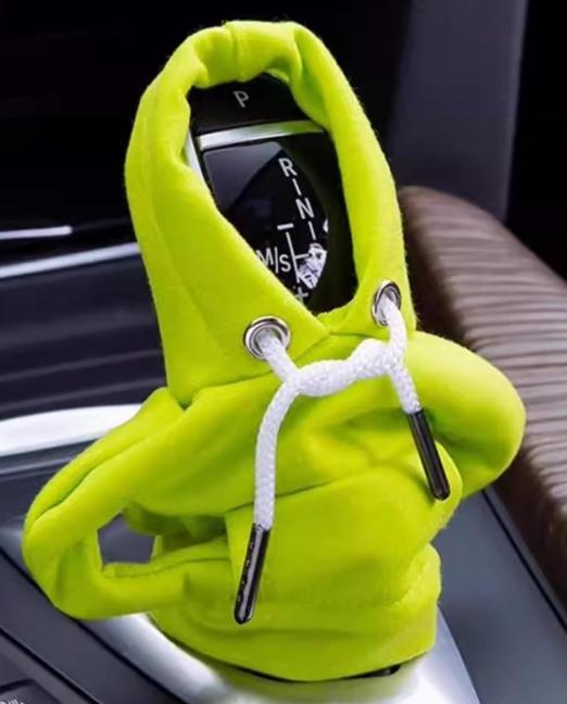 

Толстовка с капюшоном для автомобиля, чехол для переключения передач, модная толстовка с капюшоном для автомобиля, крышка для ручки переключения передач, толстовка с ручной ручкой, чехол для рычага переключения передач жёлтый