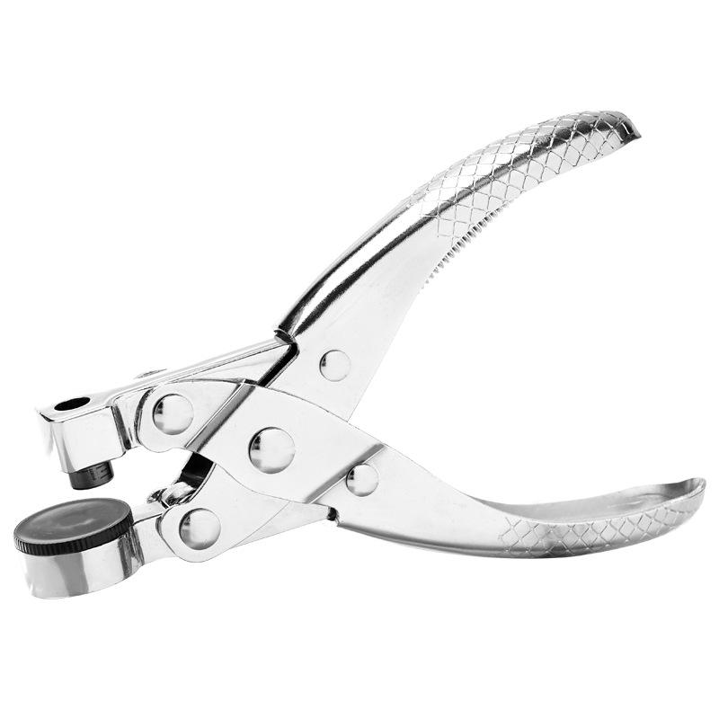 Multifunctional Leather Belt Hole Punch Pliers for DIY Craft, Transparent Bag Included