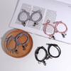 Men Astronaut Lover Zinc Zinc Alloy Couple Bracelet Magnet Wristband Valentine's Day Gift Eachother Hand Rope
