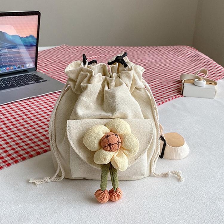 Women's Adjustable Drawstring Bucket Bag Nylon Shoulder Bags for Work and Travel