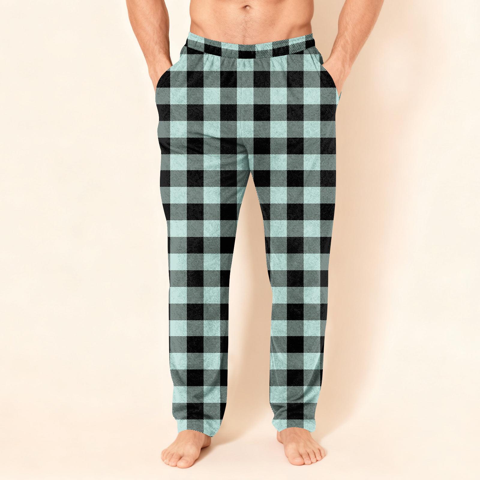 

Мужские фланелевые брюки в клетку, удобные, повседневные, прямого кроя XL