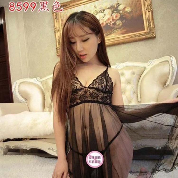 Sexy Lingerie Women Are Extremely Tempting To Flirt Super Saucy Large Size Transparent Lace Suspender Skirt Free Suit