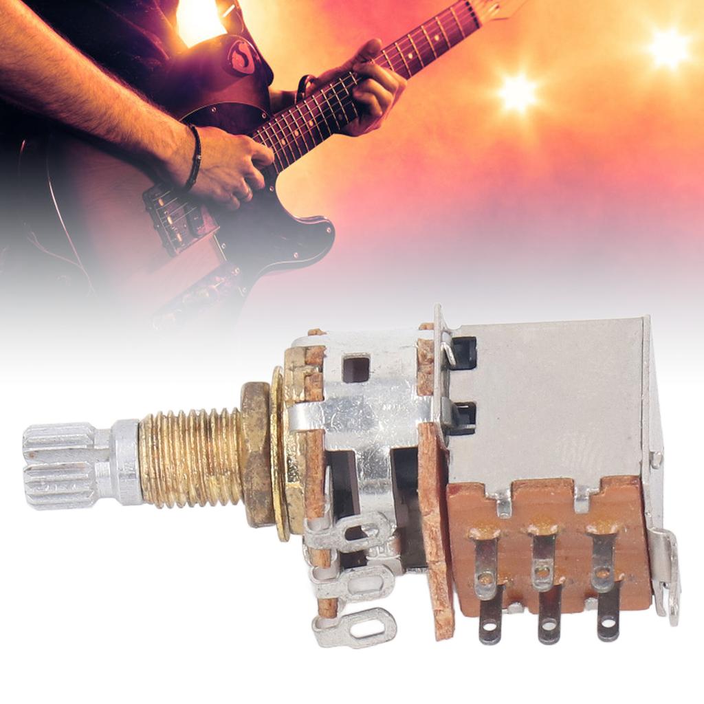 B500K Push Pull Guitar Control Potentiometer Linear Taper Potentiometer for Electric Guitar Bass