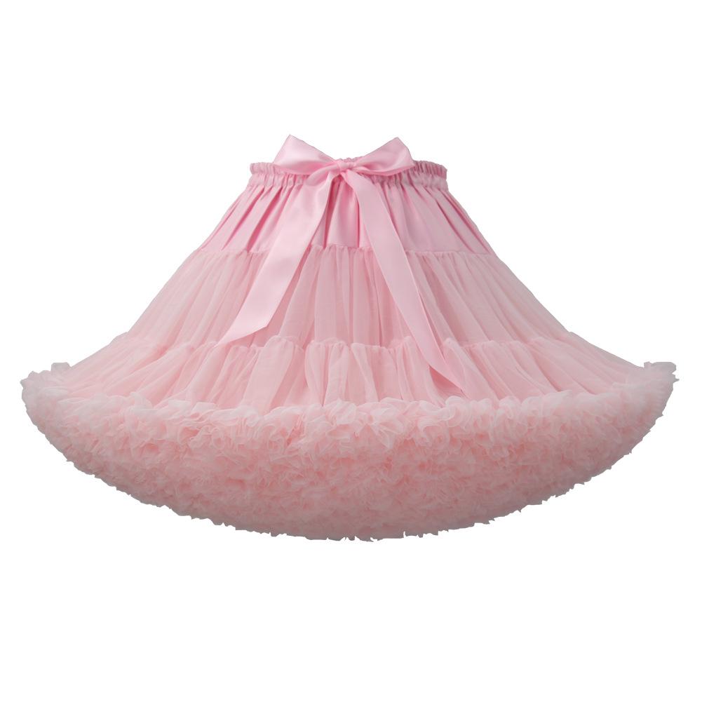 Weißer Erwachsenen Mesh Puffrock - Super Puffiger Halbkörper-Kostüm-Petticoat