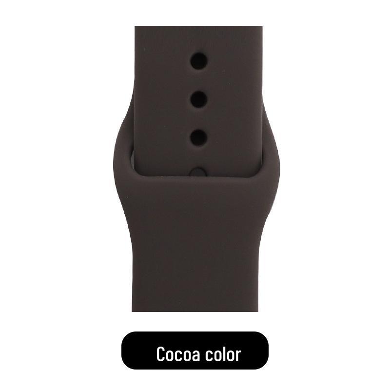 Apple Classic Solid Silicone Strap for iWatch 9/Ultra – Durable Solid Color Band