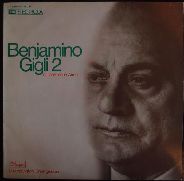 

LP Record BENIAMINO GIGLI - Altitalienische Arien 1C04700709 EMI Germany Classical Used