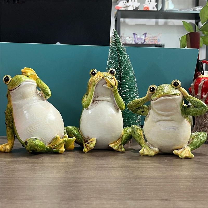 

Садовая имитация лягушки Уличное деревенское украшение