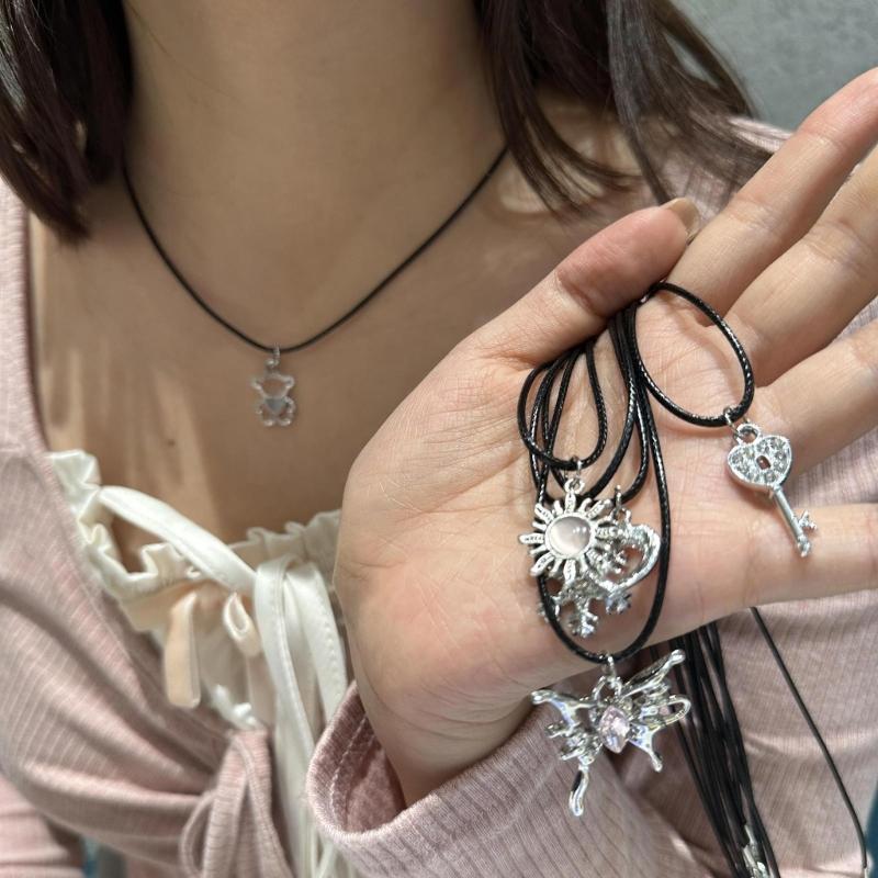 Statement Necklace Adjustable Rope Necklace Fashion Neck Jewelry for Party Daily