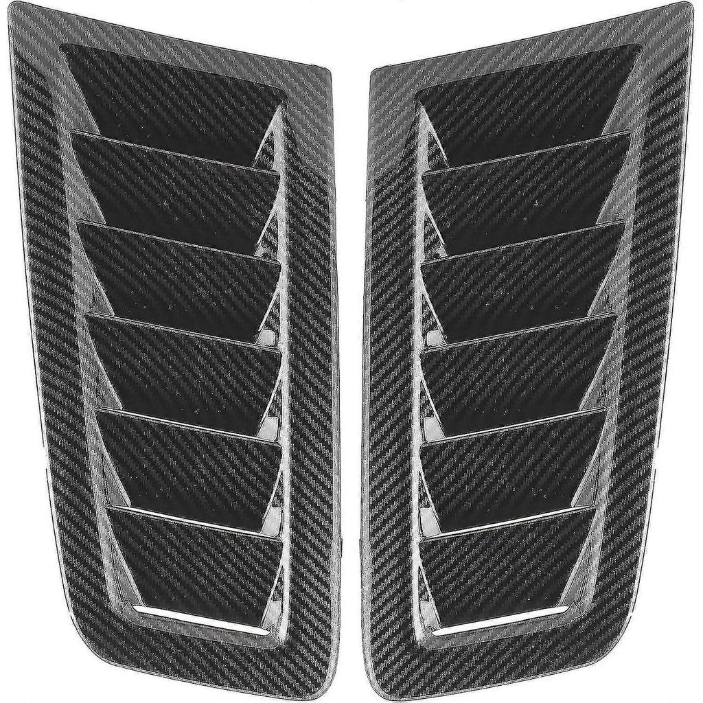 Intake Scoop Bonnet Vent Hood Air Vent Trim Cover 2pcs Universal Bonnet Air Vents Engine Hood Car Exterior Parts For Rs Mk2 Style(carbon Fiber)