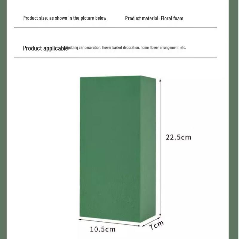 High-Density Floral Foam Blocks for Flower Arrangements