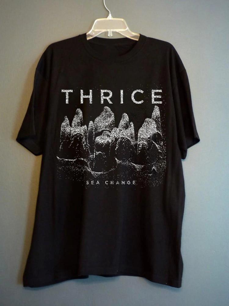 Винтажная футболка группы Thrice Band Sea Change Унисекс Концертная S to 5XL AL1200 S