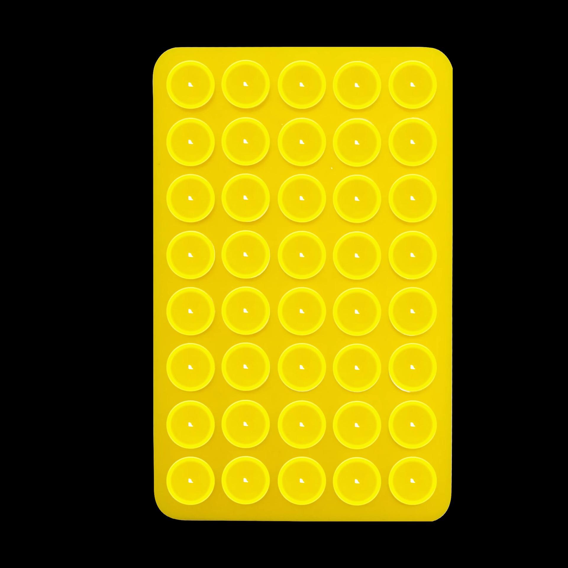 

Двусторонняя силиконовая присоска для крепления мобильного телефона, присоска, клейкая силиконовая резиновая присоска для фиксированной подкладки 1PCS жёлтый