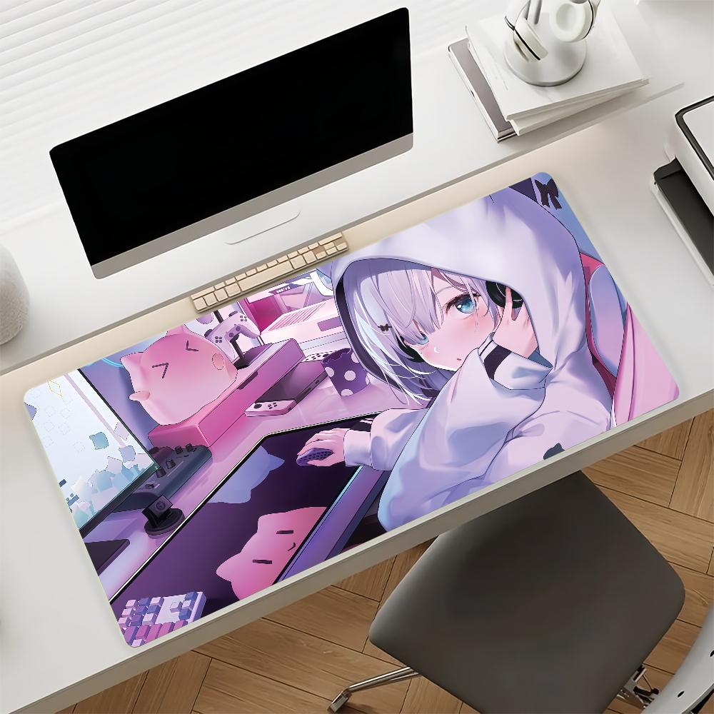 VTuber  K-Kaga Sumire Mouse Pad Non-slip Rubber Gamer Balance Computer Mat Decoracion Deskmat Laptop Office Large