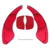 2 Pcs Car Aluminum Steering Wheel Paddle Silver/Red Paddles Shift For VW Golf 7 2015+ GTI R MK7 Scirocco Automobile Accessories