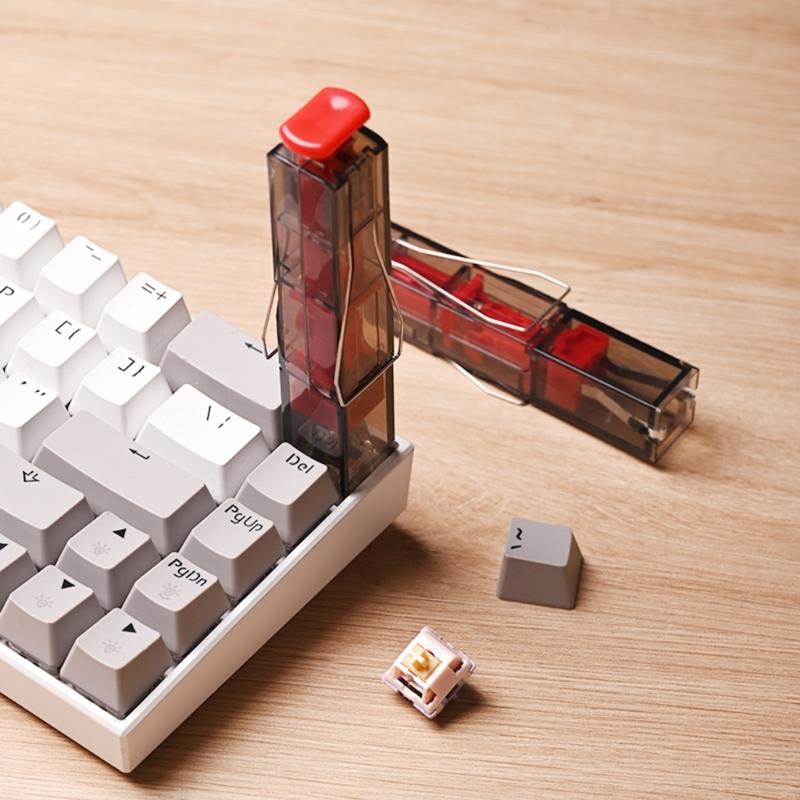 2-in-1 Keycap Puller Switches Remover Hot-swappable Keyboard Cleaner Mechanical Keyboard Keycap Shaft Removal