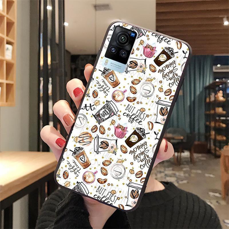 OK But First Coffee Girl Phone Case for VIVO V21E V21 V23 V23E V2109 Y53S Y33S Y55 Y76 Y31 Y21 Y72 Y01 Y21S Y11S