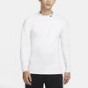 Nike Solid Color Half-Zip Pullover Breathable Casual Sport Long Sleeve Raglan T-Shirt Men Tops White FB8516-100