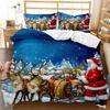 Red Santa Claus Christmas Duvet Cover Set - All Sizes