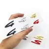 AUQ1 1pcs 4 S ABS New Car logo Fender side sticker Rear Bumper tail door trunk sticker car rear Emblem sticker styling Accessories