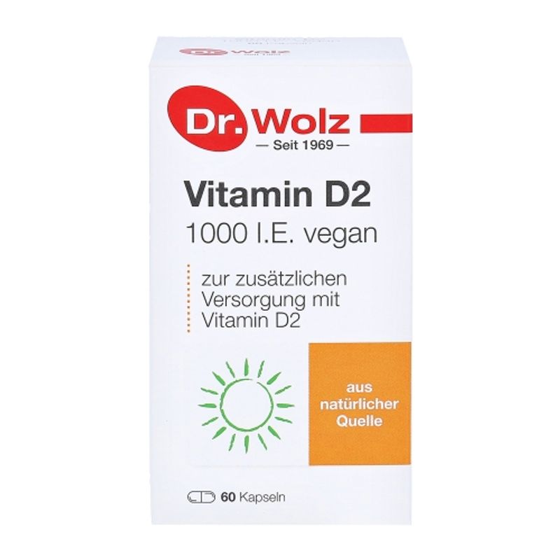 Dott. Bolts Vitamina D2 1000 UI. 60 Capsule Vegane